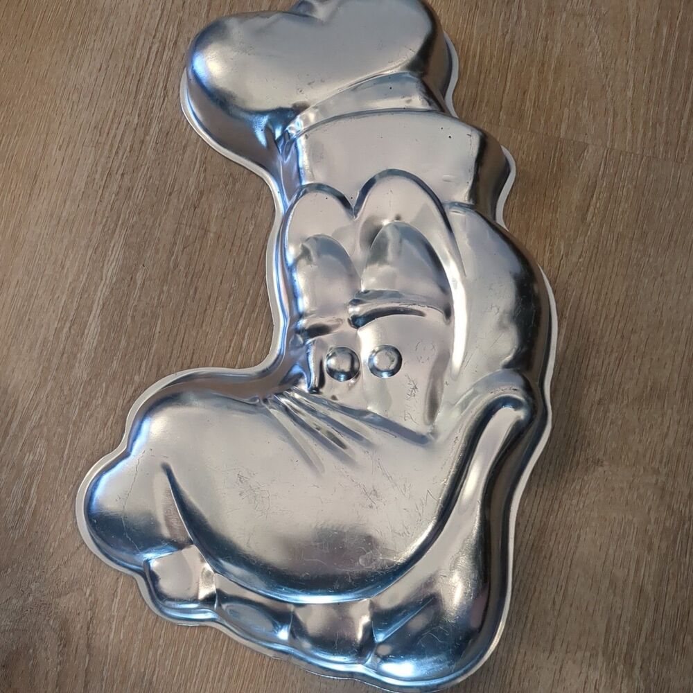 VTG Wilton GOOFY Cake Pan 16 x 11 DISNEY Metal Baking Mold Tin 515-1007